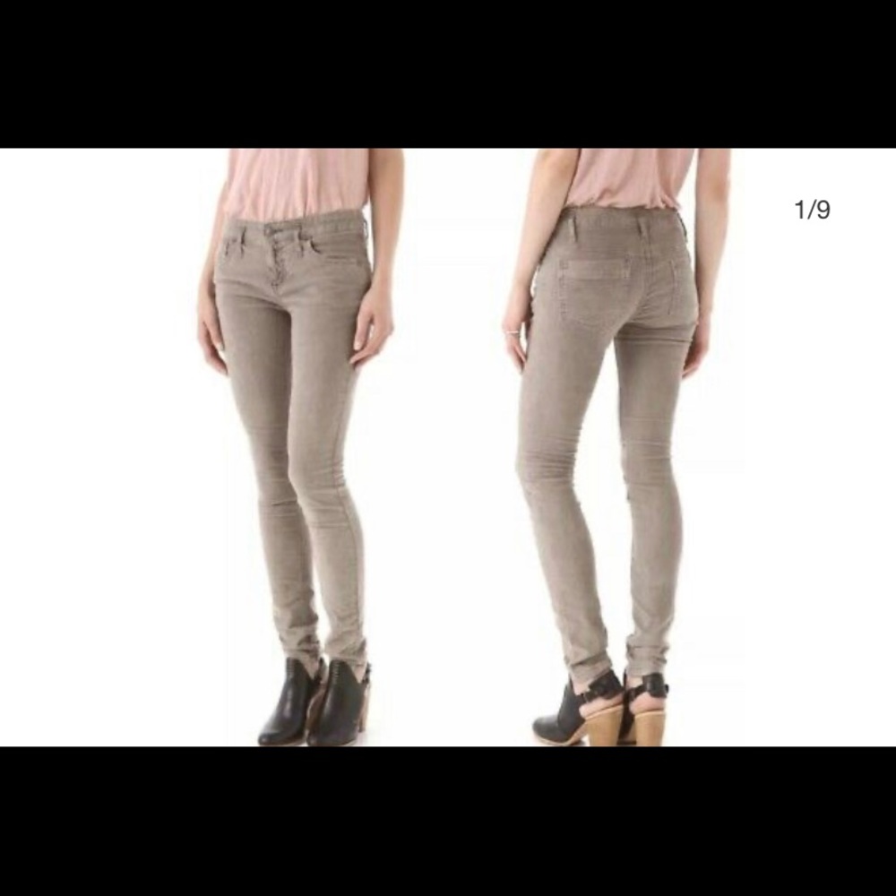Free People Beige Corduroy Jeans
